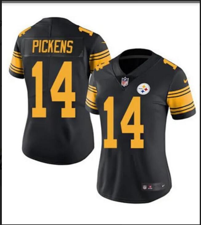 Men Pittsburgh Steelers #14 Pickens black  2024 Nike NFL jersey->indianapolis colts->NFL Jersey